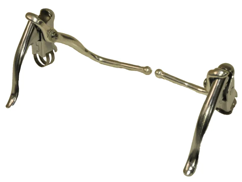 Retro Road Brake Lever and Extensions Chrome